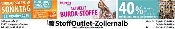 StoffOutlett-Zollernalb Haigerloch-Stetten