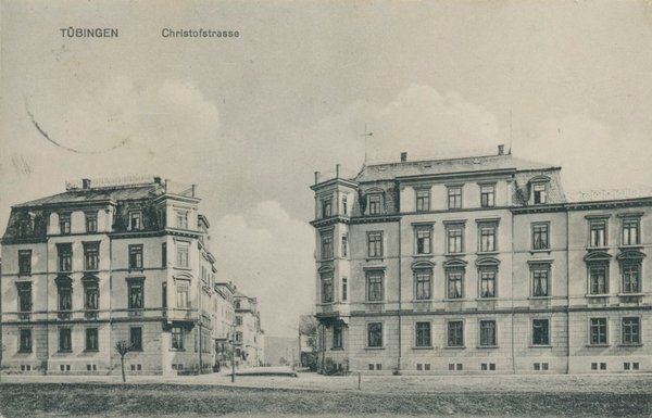 Blick in die Christophstraße um 1912.